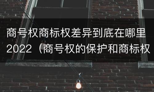 商号权商标权差异到底在哪里2022（商号权的保护和商标权的保护一样是全国性范围的）