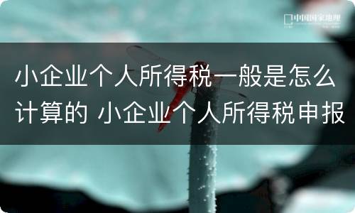 小企业个人所得税一般是怎么计算的 小企业个人所得税申报流程