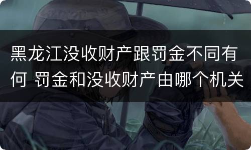 黑龙江没收财产跟罚金不同有何 罚金和没收财产由哪个机关执行