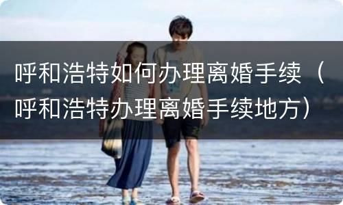 呼和浩特如何办理离婚手续（呼和浩特办理离婚手续地方）