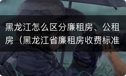 黑龙江怎么区分廉租房、公租房（黑龙江省廉租房收费标准是多少）