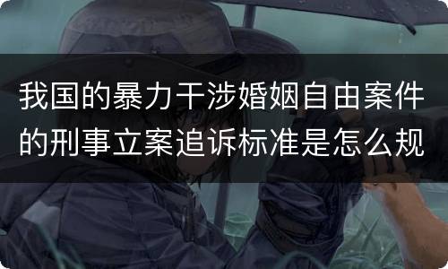 我国的暴力干涉婚姻自由案件的刑事立案追诉标准是怎么规定