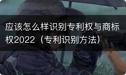 应该怎么样识别专利权与商标权2022（专利识别方法）