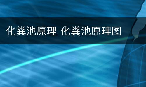 化粪池原理 化粪池原理图