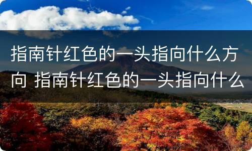 指南针红色的一头指向什么方向 指南针红色的一头指向什么方向黑色指向什么方向