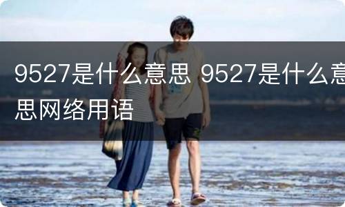 9527是什么意思 9527是什么意思网络用语