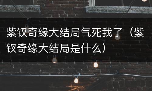 紫钗奇缘大结局气死我了（紫钗奇缘大结局是什么）