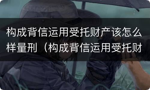 构成背信运用受托财产该怎么样量刑（构成背信运用受托财产该怎么样量刑）