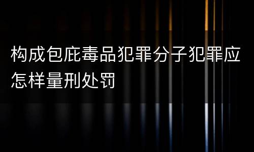 构成包庇毒品犯罪分子犯罪应怎样量刑处罚