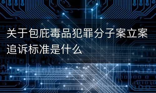 关于包庇毒品犯罪分子案立案追诉标准是什么