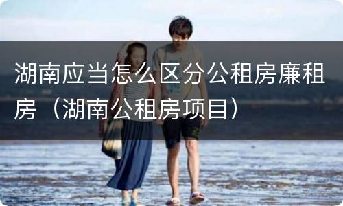 湖南应当怎么区分公租房廉租房（湖南公租房项目）