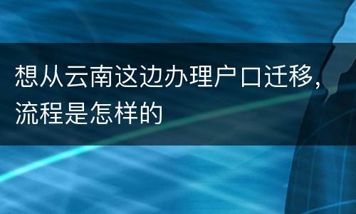 想从云南这边办理户口迁移，流程是怎样的