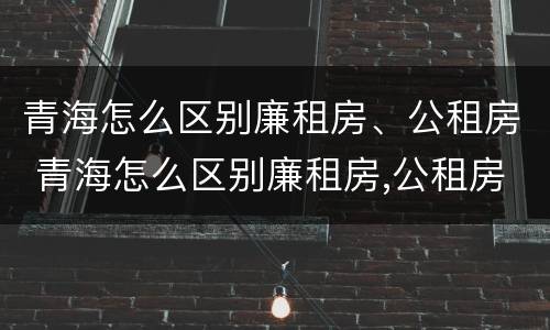 青海怎么区别廉租房、公租房 青海怎么区别廉租房,公租房呢