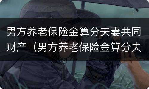 男方养老保险金算分夫妻共同财产（男方养老保险金算分夫妻共同财产吗）